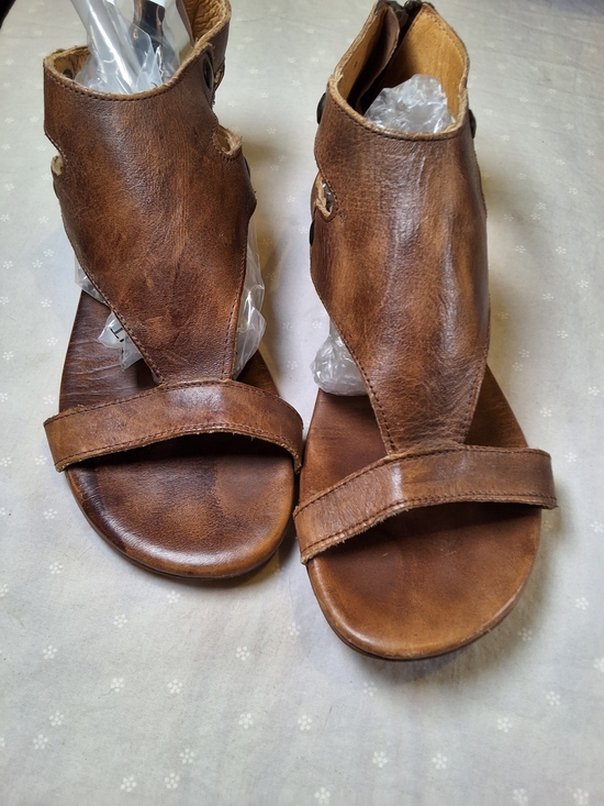Bed Stu Shoes - Bed Stu Brown Leather High-Top Gladiator Sandals